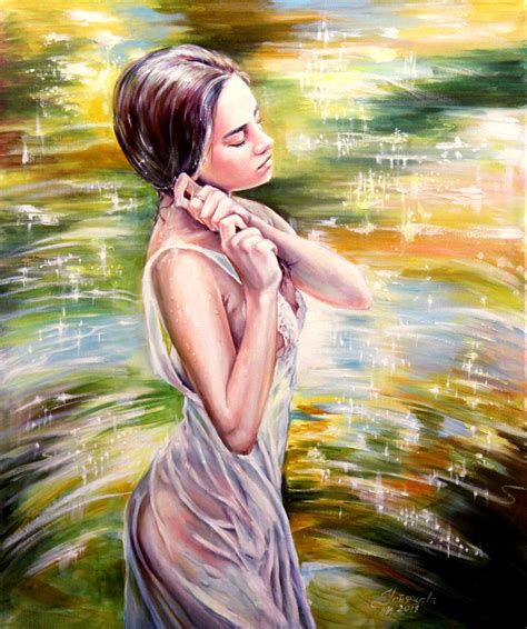 Peinture L Huile Femme Woman Oil Pai Painting By Tatyana