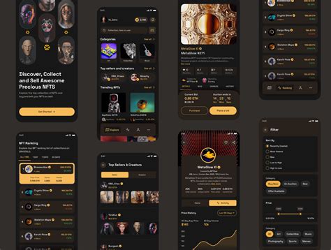 Nft Ui Crystalo Nft Marketplace App Ui Kit