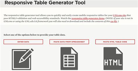 Css Table Generator Responsive | Cabinets Matttroy