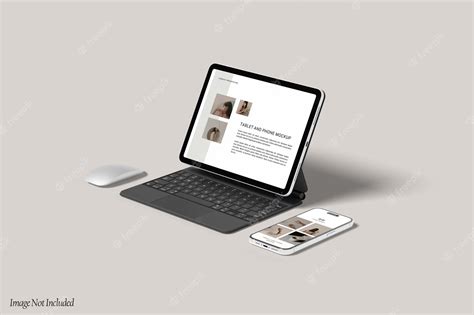 Premium Psd Tablet With Phone Mockup Premium Psd