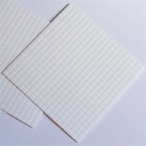 5mmx5mmx1mm Thick White Sticky Foam Pads X 400 Double Sided Adhesive