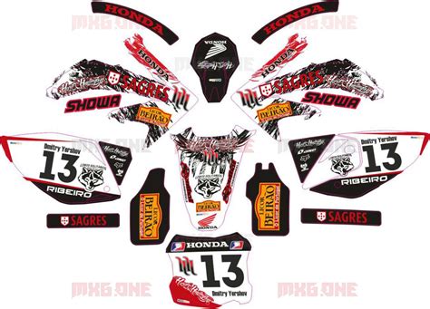 Honda Crf 250 2004 2009 Crf 450 2005 2008 Sagres Decals Set Mxgone