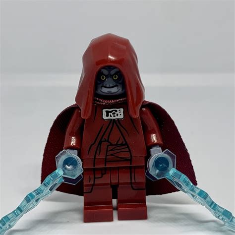 Emperor Palpatine Minifigure Star Wars Darth Sidious Red Robes Etsy