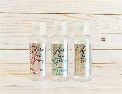 30 Personalized Real Foil Hand Sanitizer Labels Bath Body Etsy