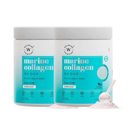 Buy Wellbeing Nutrition Marine Collagen Peptides Combo Unflavored