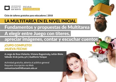 Nueva Fecha Para El Taller La Multitarea En El Nivel Inicial