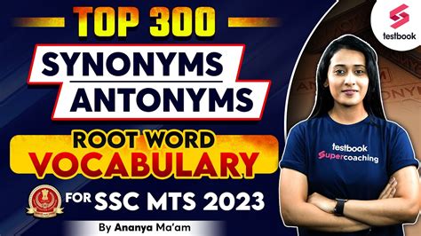 Top 300 Synonyms Antonyms One Word Substitution SSC MTS English