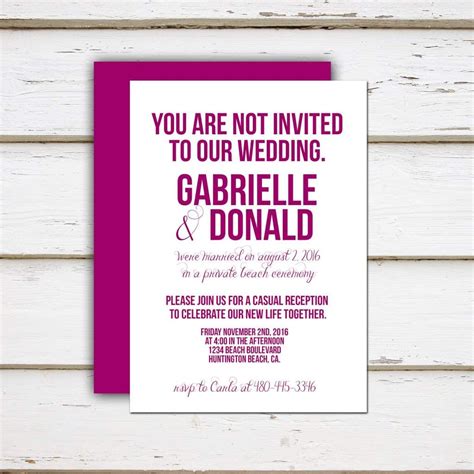 Funny Beach Wedding Invitation Wording - Wedding Invitations Designs