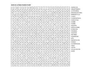 Sopa De Letras Ejercicio Power Point Ppt