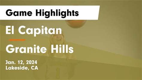 Basketball Game Preview El Capitan Vaqueros Vs Monte Vista Monarchs