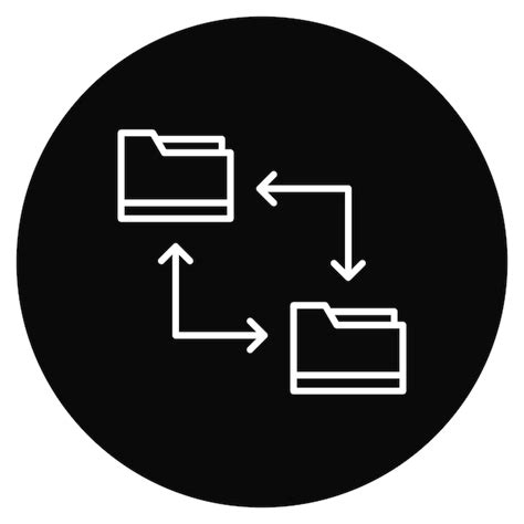 Imagen Vectorial De Icono De Intercambio De Archivos Se Puede Usar Para