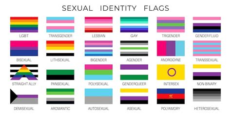 Premium Vector Lgbt Pride Flags Sexual Diversity And Gender Identity Vector Symbols Set