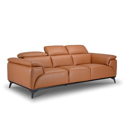 Mayfair Tan Leather Lounge Suite Supreme Furniture