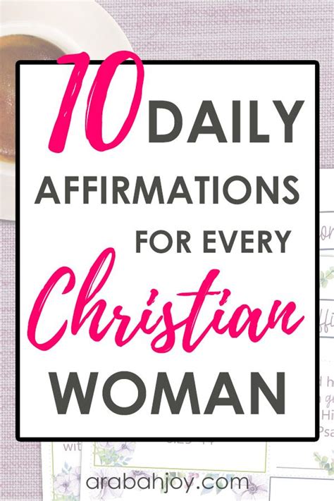 10 Daily Affirmations For Every Christian Woman