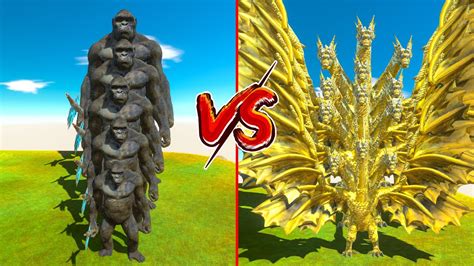 Evolution Of King Kong Size Comparison Vs Evolution Of King Ghidorah