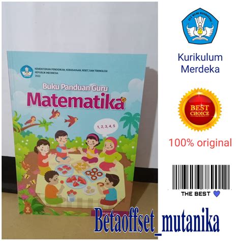 Jual Buku Panduan Guru Kelas Sd Matematika Kurikulum Merdeka Shopee