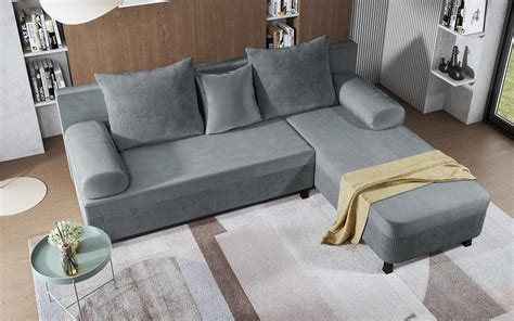 Extendable sofa Delano, Delano, grey | Furniture Videnov