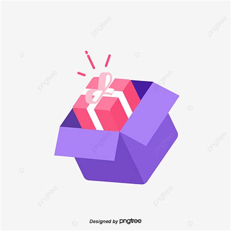 Purple T Box Vector Hd Images Pink T Box In Cartoon Purple Box