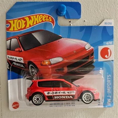 HOT WHEELS 2024 HONDA CIVIC EG RED NEAR MINT VHTF CARD GOOD EUR 10 86 PicClick FR