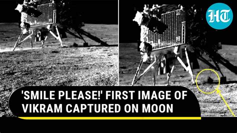 Chandrayaan 3 Pragyan Rover Clicks First Image Of Vikram Lander At