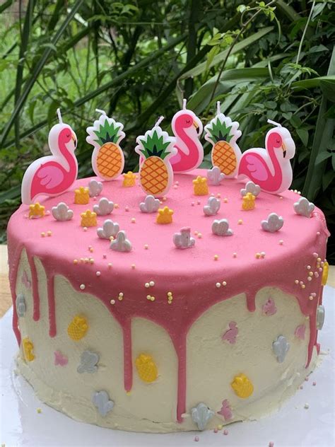 Making Birthday Parties Easy With Coles Vanilla Pink Drip Cake Mummy To