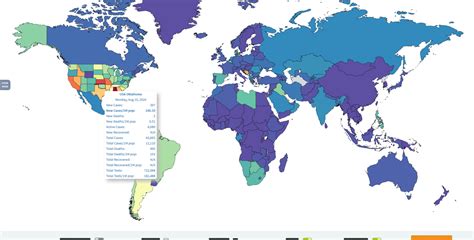 Visualize Coronavirus Statistics on a World Map - Blog - MapChart