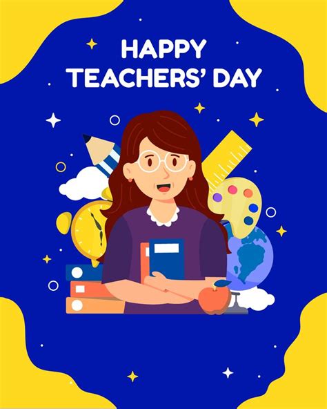 Poster Ucapan Selamat Hari Guru Sedunia 2023 | Happy teachers day, Selamat hari guru, Poster