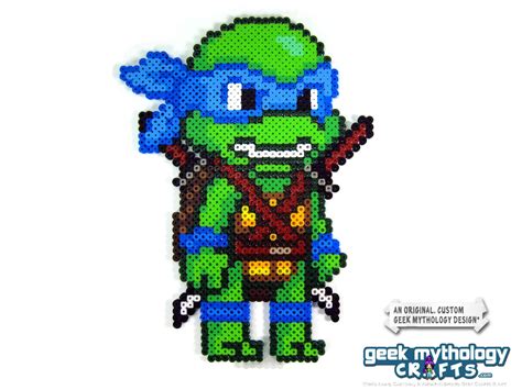 Teenage Mutant Ninja Turtles Perler Bead Sprite Figure Chibishou 3