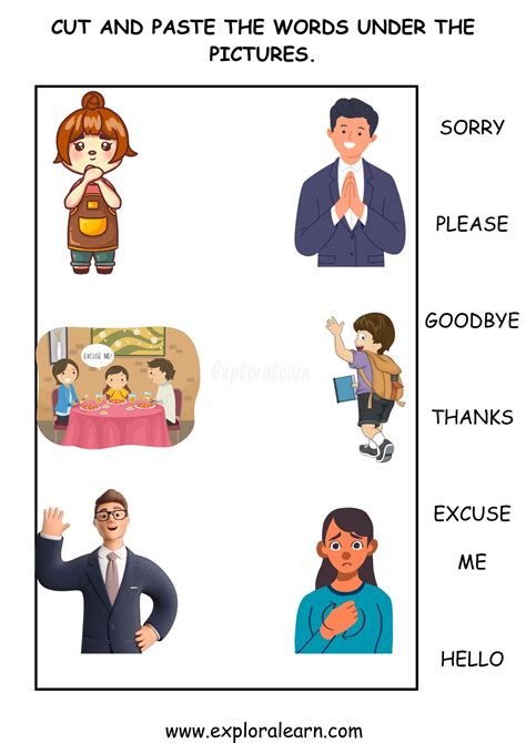 Manners Worksheets For Preschool And Kindergarten 2 To 6 Years Kids
