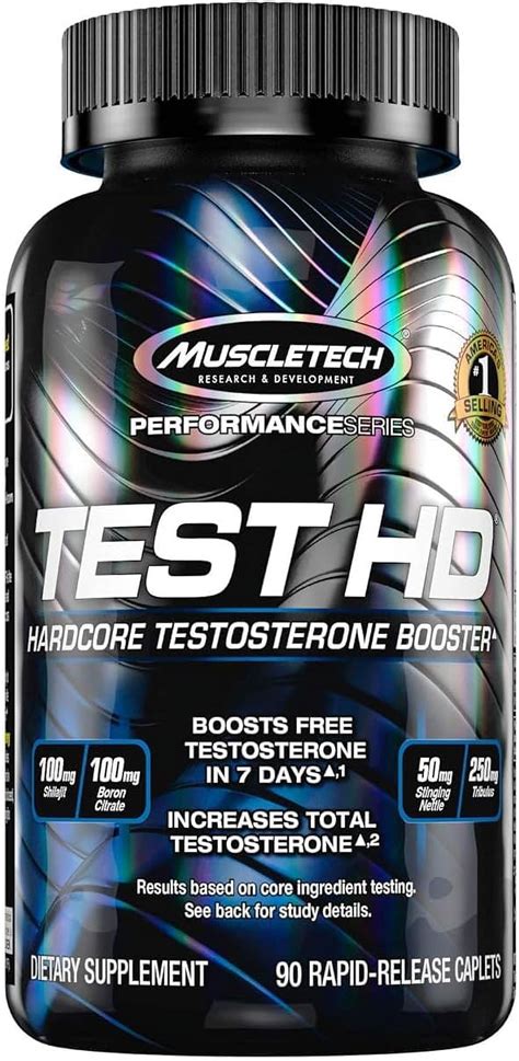 Muscletech Performance Series Test Hd Hardcore Testosterone Booster 90 Capsules