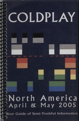 Coldplay Twisted Logic Tour 2005 Tour Itineraries Uk Itinerary