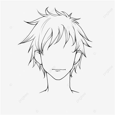 Japanese Male Anime Hairstyles, Anime Drawing, Hair Drawing, Hairstyle Drawing PNG Transparent ...