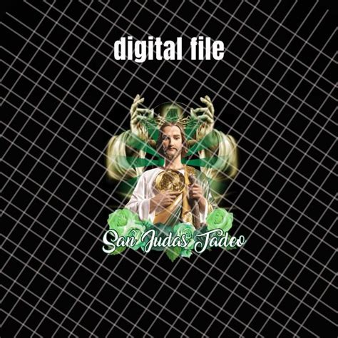 San Judas Tadeo Praying Hands Digital Png Design File San Etsy