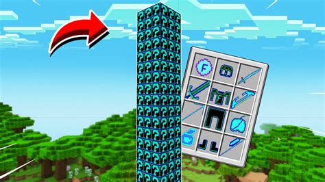 Tente Sobreviver Na Torre De Lucky Block Fems Mais Alta Do Minecraft