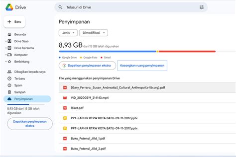 Cara Melihat Sisa Penyimpanan Google Drive Buat Hemat Memori Mudah Dan