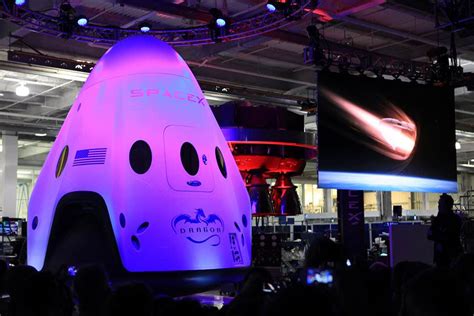 Elon Musk Premiers SpaceX Manned Dragon V2 Astronaut Transporter 1st