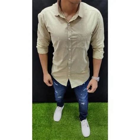 Collar Neck Men Cotton Casual Shirt Machine Wash Hand Wash At Rs 250