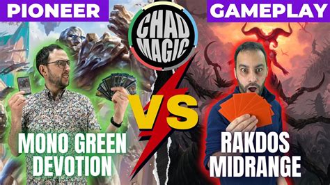 PIONEER GAMEPLAY Mono Green Devotion Vs Rakdos Midrange With