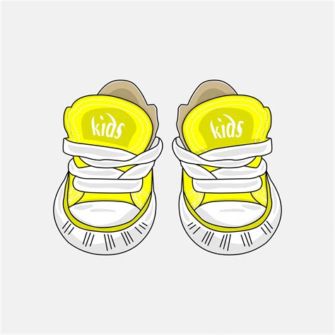 Premium Vector | Kid shoes_vector image and illustration