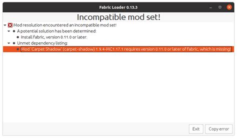 Incompatible Mod Set Issue 1 Mattymatty97 Carpet Shadow GitHub