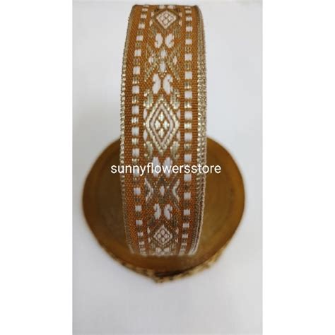 Jual Kode A A Per Roll Pita Gamis Renda India Renda Dubai Pita Bordir