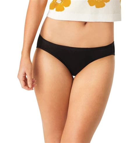 Hanes Women S Core Cotton Bikini Panties 6 Pack Walmart