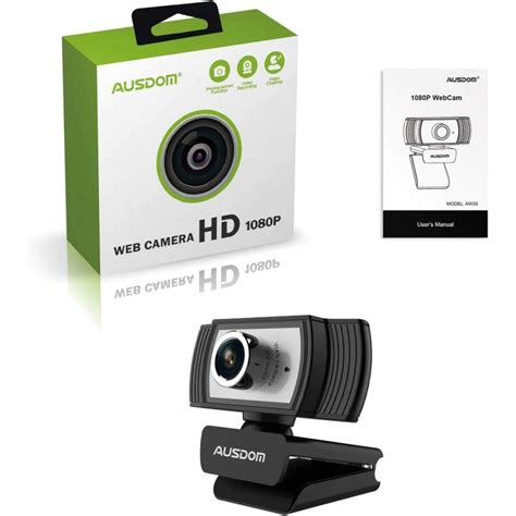 AUSDOM AW33 Cámara web USB con 1080P HD para PC