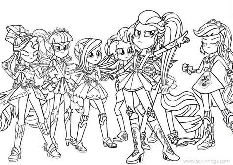 Mlp Equestria Girls Friendship Game Coloring Pages