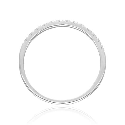 Bague AÉLYS en Or 375 1000 Blanc et Diamant 0 195 carat HSI2 AE