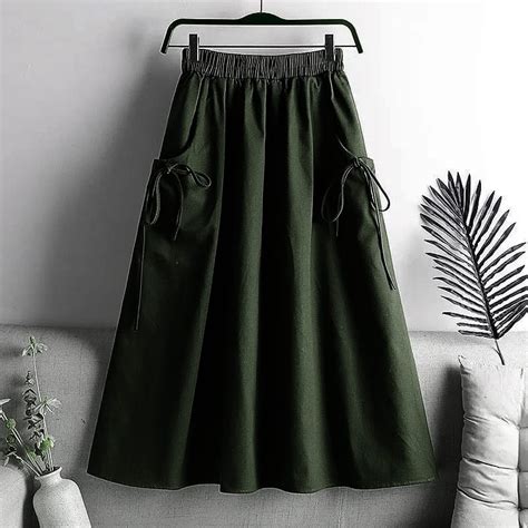 Jual Daniela Skirt Hs Katun Linen Rok Wanita Rok Wanita Terbaru