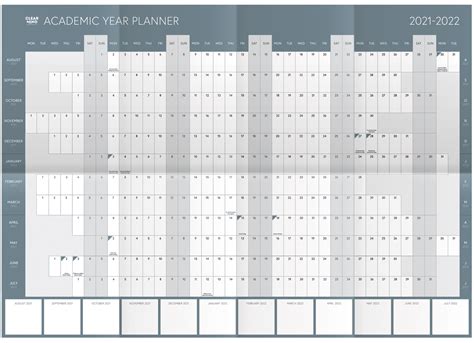 Academic Wall Planner Clear Mind Concepts