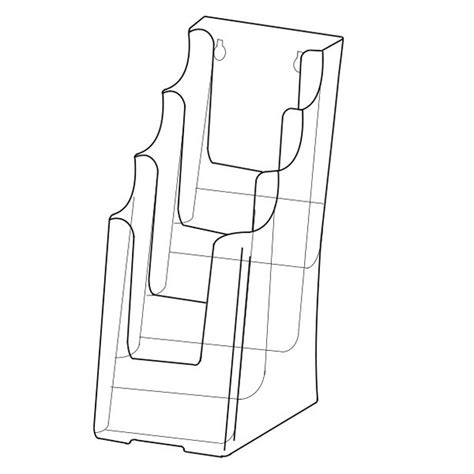 Deflecto Tier Dl Clear Brochure Holder