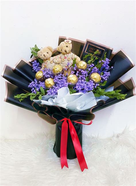 E Ferrero Rocher Bouquet Sameday Flower Delivery To Malaysia Only