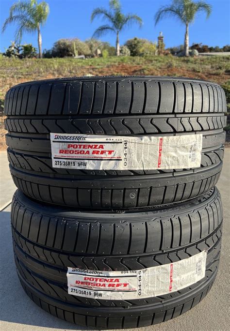 Two New R W Bridgestone Potenza Re A Rft Rsc Runflat Run